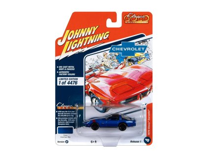 Chevy Corvette 1979 tmavě modrá 164 Johnny Lightning (1)