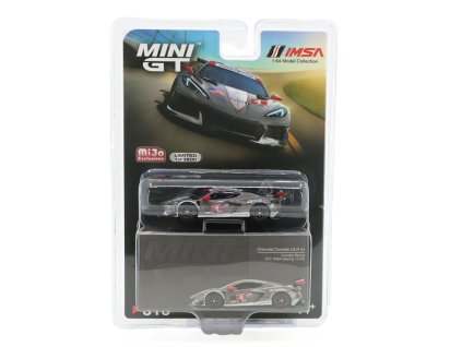 Chevrolet Corvette C8.R #4 2021 IMSA 12H of Sebring 1:64 - MiniGT  Chevrolet Corvette C8R No.4 - kovový model auta 1/64