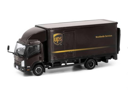Isuzu N Series Box Lorry UPS 1:64 - Tiny Toys  Isuzu N Series UPS Delivery - sběratelský model 1/64