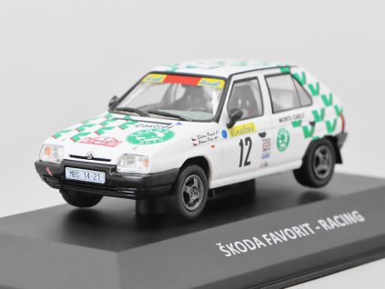 Škoda Favorit Racing 1993 143 Kaleidoskop slavných vozů časopis s modelem #95 (1)