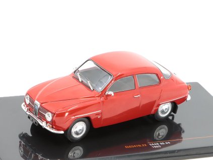 Saab 96 V4 - 1965 červená 1:43 - IXO Models  Saab-96 V4 - 1965 - kovový model