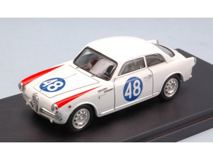 Alfa Romeo Giulieta 1mo T #48 20th Targa Florio 1960 Coco - Sabbia 1:43 - Bang  Alfa Romeo Giulieta - kovový model auta 1/43