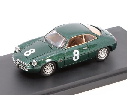 Alfa Romeo Giulieta SZ #8 Targa Florio 1961 Leto di Priolo - Manfredini 1:43 - Bang  Alfa Romeo Giulieta - kovový model auta 1/43