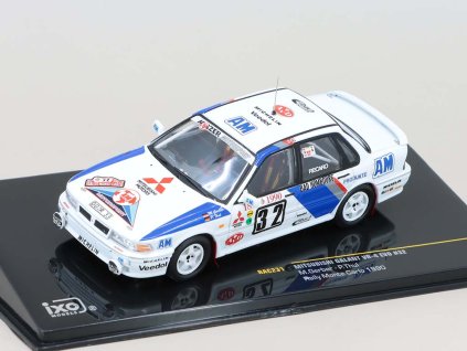 Mitsubishi Galant VR-4 #32 M. Gerber / P. Thul Rally Monte Carlo 1990 1:43 - IXO Models  Mitsubishi Galant VR-4 #32 Rally Monte Carlo 1990 - kovový model auta
