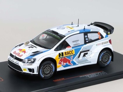Volkswagen Polo R WRC #2 J-M.Latvala/M.Anttila Rally Catalunya 2014 1:24 - IXO Models  VW Polo WRC - kovový model