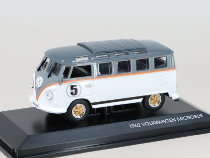 Volkswagen T1 Microbus #5 1962 bílá/šedá 1:43 - Lucky Die Cast BAZAROVÉ ZBOŽÍ  VW T1 - kovový model