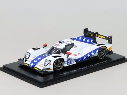 Oreca 07 Gibson #21 DragonSpeed Le Mans 2017 H.Hedman/B.Hanley/F.Rosenqvist 1:43 - Spark Model  Oreca 07 Gibson #21 - sběratelský model