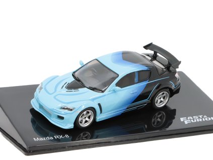 Mazda RX-8 2004 1:43 - DeAgostini časopis s modelem  Mazda RX-8 2004 Fast & Furious - kovový model auta 1/43
