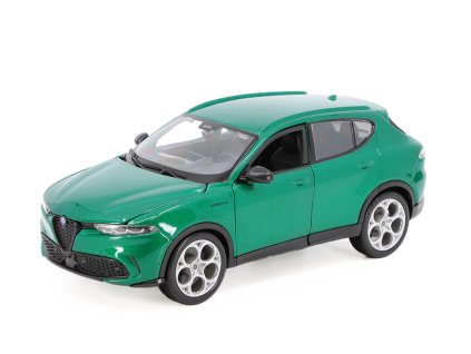 Alfa Romeo Tonale zelená 1:24 - Bburago  Alfa Romeo Tonale - kovový model auta