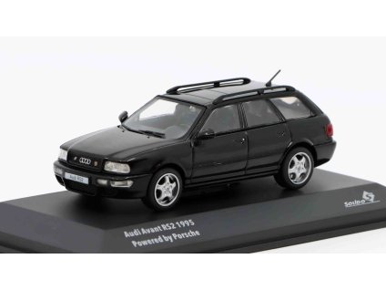 Audi RS2 Avant ( Audi A4 ) 1995 černá Powered by Porsche 1:43 - Solido  Audi RS2 - kovový model