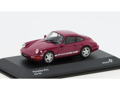 Porsche 911 964 RS Clubsport vínová 1:43 - Solido  Porsche 911 - kovový model