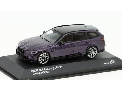 BMW M3 Touring G81 Competition 2023 fialová 1:43 - Solido  BMW M3 - kovový model