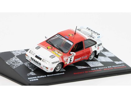 Ford Sierra RS Cosworth 1:43 - Rallye automobily časopis s modelem #72  Ford Sierra RS Cosworth 1:43 - kovový model auta