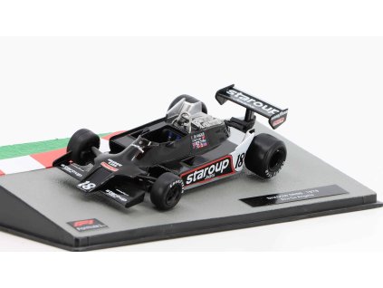 Shadow DN9B #18 1979 Elio De Angelis - 1:43 časopis AutoModels s modelem  Shadow DN 9B No.18 1979 Elio De Angelis - kovový model auta