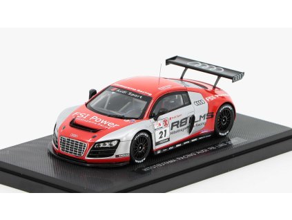 Audi R8 LMS 2011 No.21 Hitotsuyama Racing 1:43 - EBBRO  Audi R8 LMS 2011 No.21 - kovový model auta 1/43