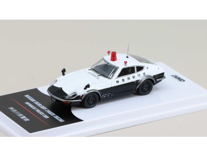 Nissan Fairlady 240ZG HS30 Japonské policejní auto 1:64 - INNO Models  Nissan Fairlady 240ZG HS30 - kovový model auta 1/64