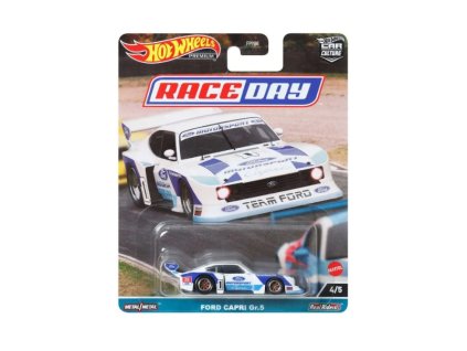 Ford Capri Gr.5 Race Day Serie 1:64 - Hot Wheels  Ford Capri - model auta