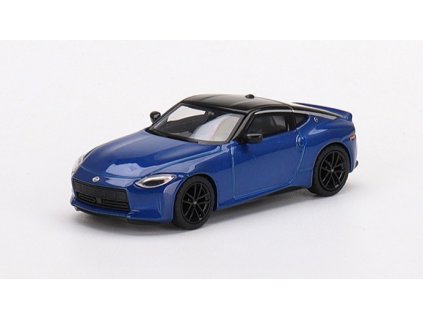 Nissan Z Performance 2023 LHD modrá 1:64 - MiniGT  Nissan Z Performance 2023 - kovový model auta