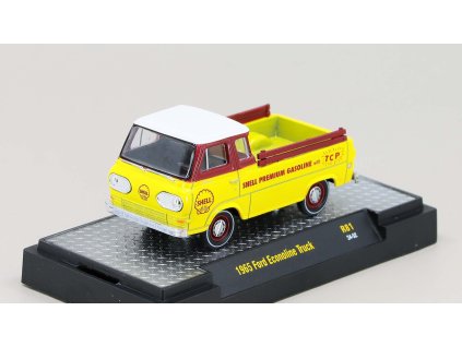 Ford Econoline Shell Gas 1:64 - M2 Machines  Ford Econoline Truck 1965 - kovový model auta