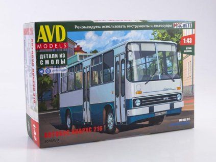 Ikarus-216 autobus 1:43 - AVD  Ikarus 216 autobus - stavebnice KIT