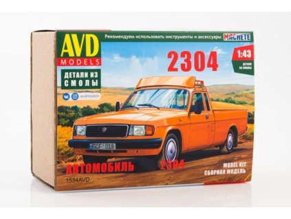 GAZ-2304 Pick-up nákladní auto 1:43 - AVD  GAZ 2304 Pick up - nákladní auto stavebnice KIT AVD