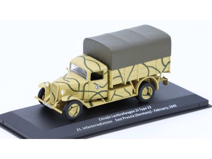 Citroën Type 23 1945 1:43 - časopis Samochody Wojskowe s modelem #91  Citroën Type 23 - kovový model auta 1/43