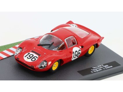Ferrari Dino 206S Coupe #196 1966 1:43 - časopis s modelem  Ferrari Dino 206S Coupe #196 - kovový model auta