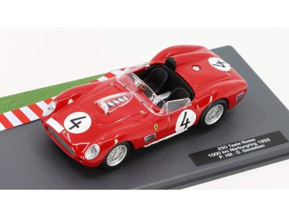 Ferrari 250TR Testa Rossa Spider #4 1959 1:43 - časopis s modelem  Ferrari 250TR Testa Rossa - kovový model auta