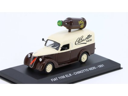 Fiat 1100 Elr Van 1951 Chinotto Neri 1:43 - časopis s modelem  Fiat 1100 Elr Van - kovový model