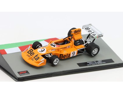 March F1 751 Beta #9 Austrian Gp 1975 Vittorio Brambilla 1:43 - časopis s modelem  March 751 1975 - kovový model auta