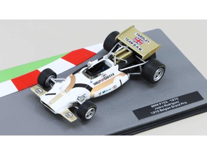 BRM F1 P153 N 1 Belgium Gp 1970 Pedro Rodriguez 1:43 - časopis s modelem  BRM F1 P15 - kovový model auta