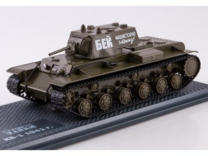 Tank KV-1 1941 1:43 časopis s modelem  KV-1 1:43 1941 - model tanku