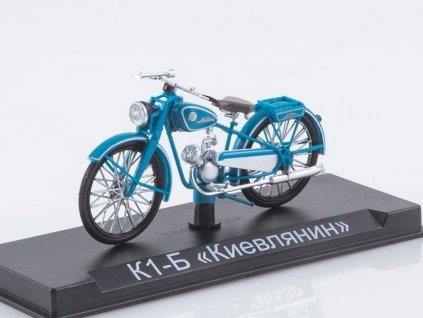 KIEVLIANIN K-1B 1:24 - MODIMIO Naše Motocykly časopis s modelem #62  KIEVLIANIN K-1B - model motorky