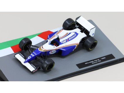 Williams FW16 1994 Damon Hill 1:43 - Racing Cars časopis s modelem #19  Williams FW16 - kovový model auta 1/43