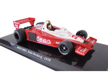 Wolf WR3 #32 Formula 1 1978 Keke Rosberg 1:24 - časopis s modelem  Wolf WR 3 #32 - kovový model auta