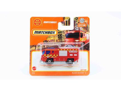 Blaze Buster II Fire & Rescue červený 1:64 - MATCHBOX  Blaze Buster 2 - model auta