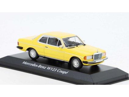 Mercedes-Benz W123 230CE 1976 1:43 - Minichamps  Mercedes W123 Coupe  - kovový model