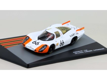 Porsche 907 1968 24h Le Mans D. Spoerry - R. Steinemann 1:43 Centauria časopis s modelem #34  Porsche 907 - 1:43 kovový model