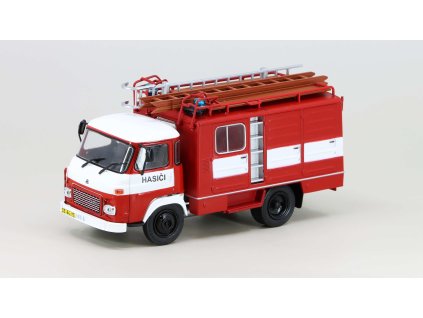 Avia A30 DA 12 Hasičske auto 1:43 - Kultovní náklaďáky minulé éry časopis s modelem #55  Avia A30 DA 12 Hasičske auto - kovový model auta 1/43