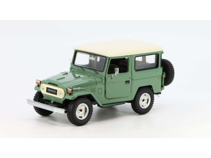 Toyota FJ40 Hardtop Land Cruiser zelená 1:24 - MOTORMAX  Toyota FJ40 Hardtop Land Cruiser - kovový model auta