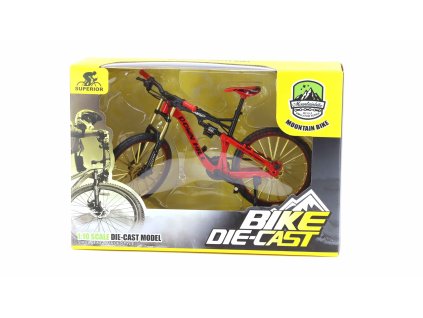 Jízdní kolo Mountain Bike červený/černý 1:10 - Superior  Jízdní kolo - kovový model