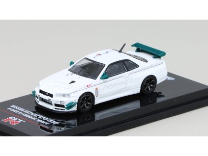 Nissan Skyline GT-R R34 V-Spec 1:64 - INNO Models  Nissan Skyline GT-R - kovový model