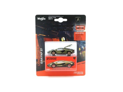 Lamborghini Sian FKP 37 Hybrid 2020 zelená 1:64 - Maisto  Lamborghini Sian FKP 37 - model auta