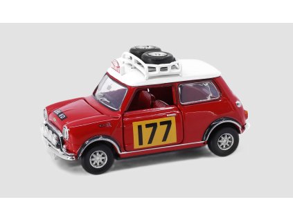 Mini Cooper Mk1 Rally #177 1:50 - Tiny Toys  Mini Cooper - sběratelský model