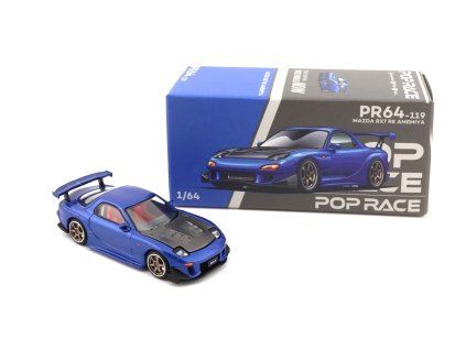 POP RACE PR64 119 Mazda RX 7 FD Re Amemiya Blue