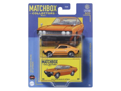 Toyota Celica GT Liftback 1974 1:64 - MATCHBOX  Toyota Celica GT Liftback - model auta 1/64