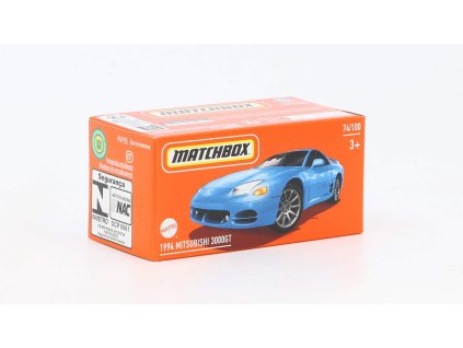Mitsubishi 3000GT 1994 modrá 1:64 - MATCHBOX  Mitsubishi 3000 GT 1994 - model auta