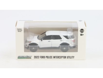 Ford Police Interceptor Utility bez majaku 1:64 - GreenLight  Ford Policie 2022 - kovový model 1/64
