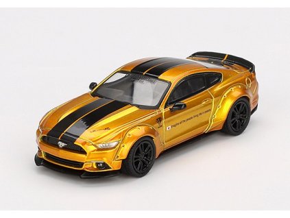 Ford Mustang LB-Works gold LHD 1:64 - MiniGT  Ford Mustang - kovový model