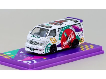 Toyota Hiace Wagon Custom Coca-Cola Delivery Van 1:64 - TARMAC Models  Toyota Hiace Wagon- kovový model auta